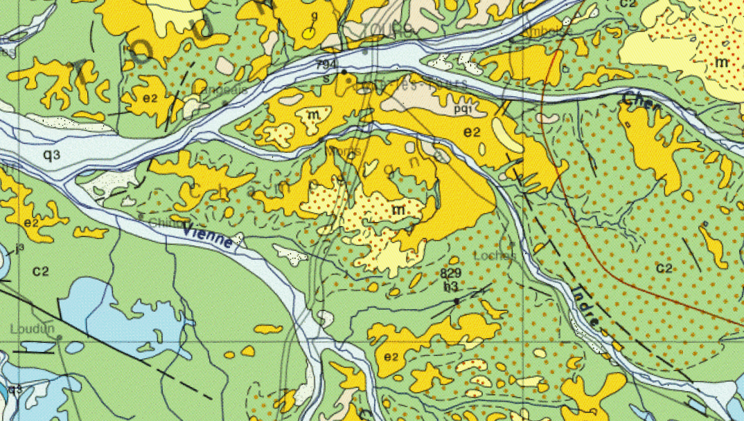 Formation paysages et géologie en Touraine