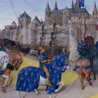 Prise de tours en 1189 par Philippe Auguste, Grandes Chroniques de France