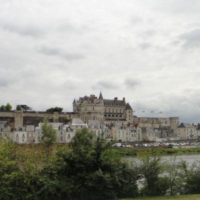 Château d'Amboise sur la Loire à vélo