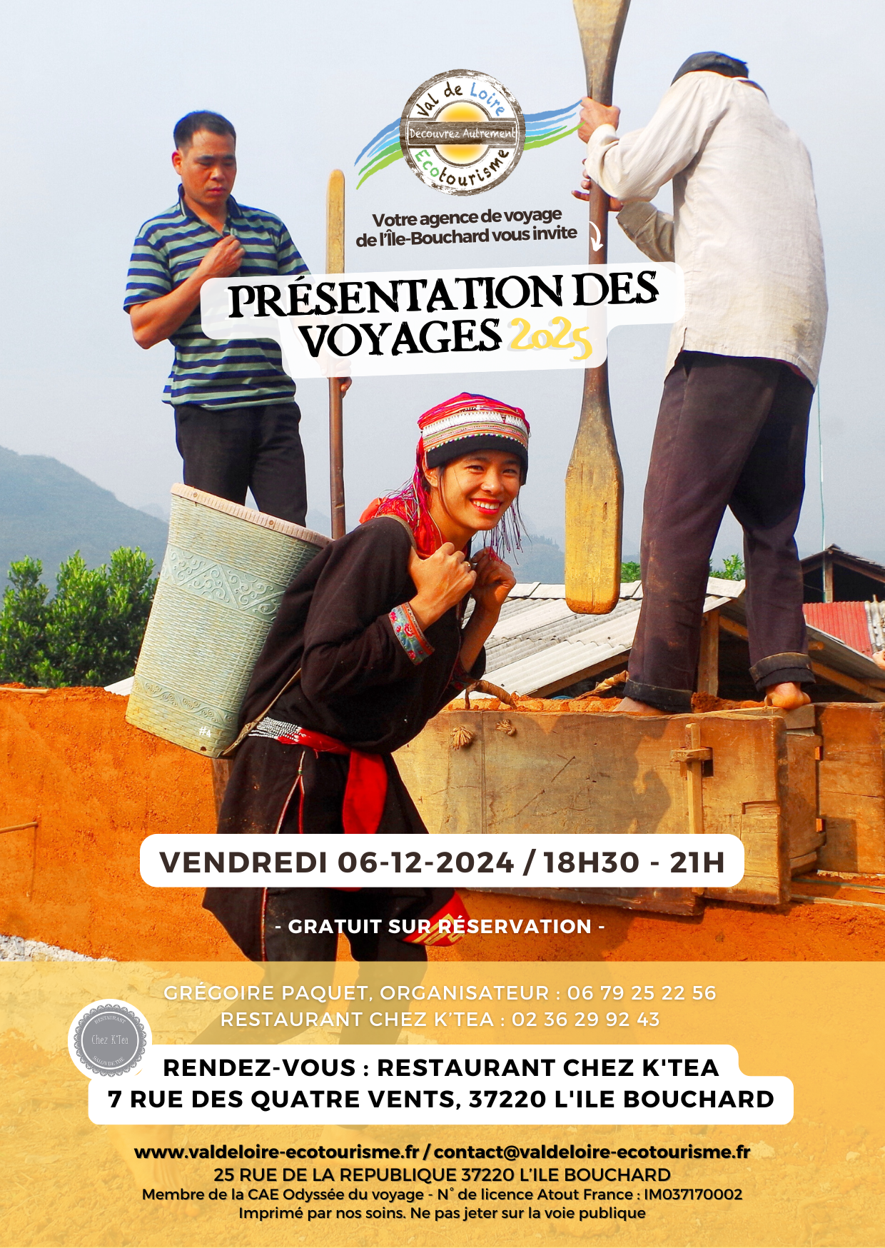 Flyer presentation des voyages 2024