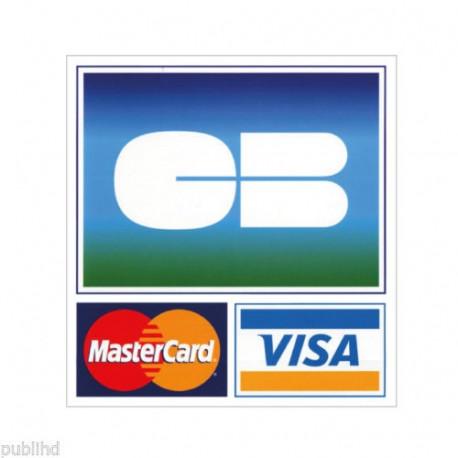Sticker logo cb carte bancaire